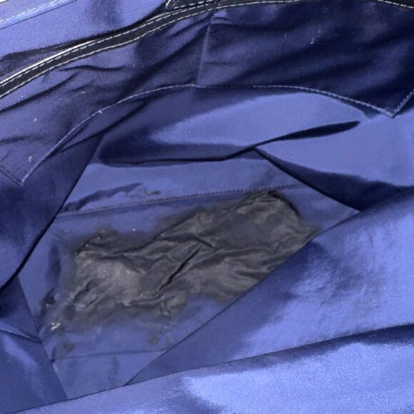 Bally Navy Blue/Black Nylon and Leather Shopper Tote - Picture 9 of 15